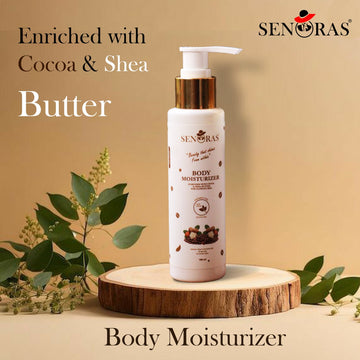 Cocoa & Shea Butter Body Moisturizer by Senoras | Non-Greasy, Deep Hydration for Soft & Nourished Skin