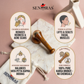 Senoras Bronze Kansa Wand Face Massager with wooden handle on natural linen – authentic Ayurvedic skincare tool