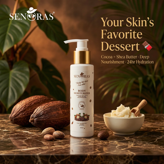 Senoras Cocoa & Shea Butter Moisturizer deep hydrating body cream for dry skin and stretch marks – senorasstore.com