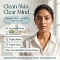 BioBrite face wash ingredients – Salicylic Acid, 
Zinc PCA, Tea Tree Oil – Senoras India