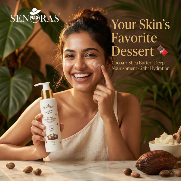 Senoras Cocoa & Shea Butter Moisturizer | 24hr Deep Hydration for Dry Skin