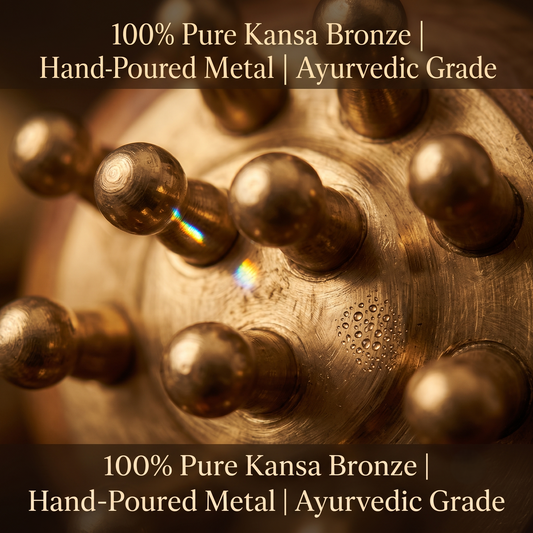 Kansa Head Massager – Bronze Ayurvedic Scalp Massage Tool – StressRelief & Hair Health – Senoras India
